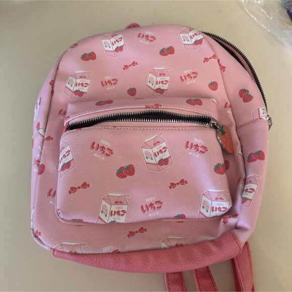 Strawberry Milk Hot topic Pink Backpack in Great Condition - Picture 1 of 8